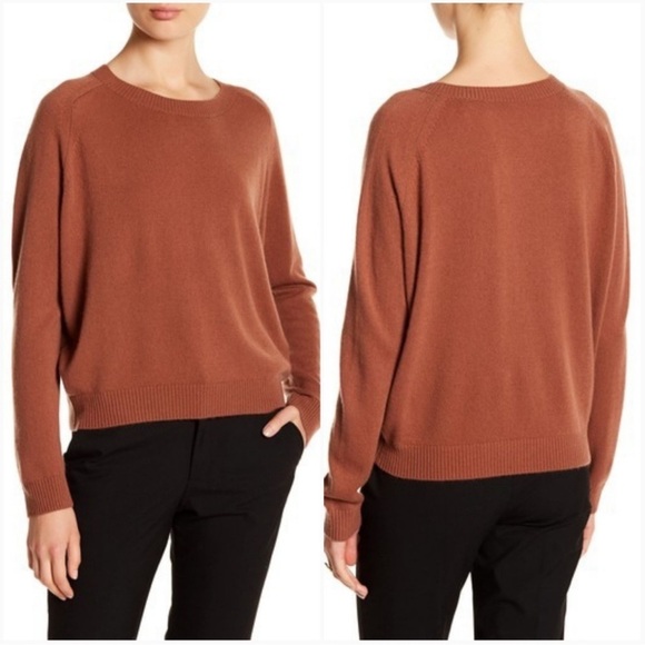 Vince Bateau Neck 100% Cashmere Knit Sweater szM - Picture 3 of 12